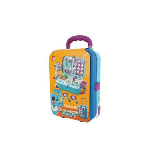 2 in 1, Valiza si mini bucatarie cu ustensile, 3ani+