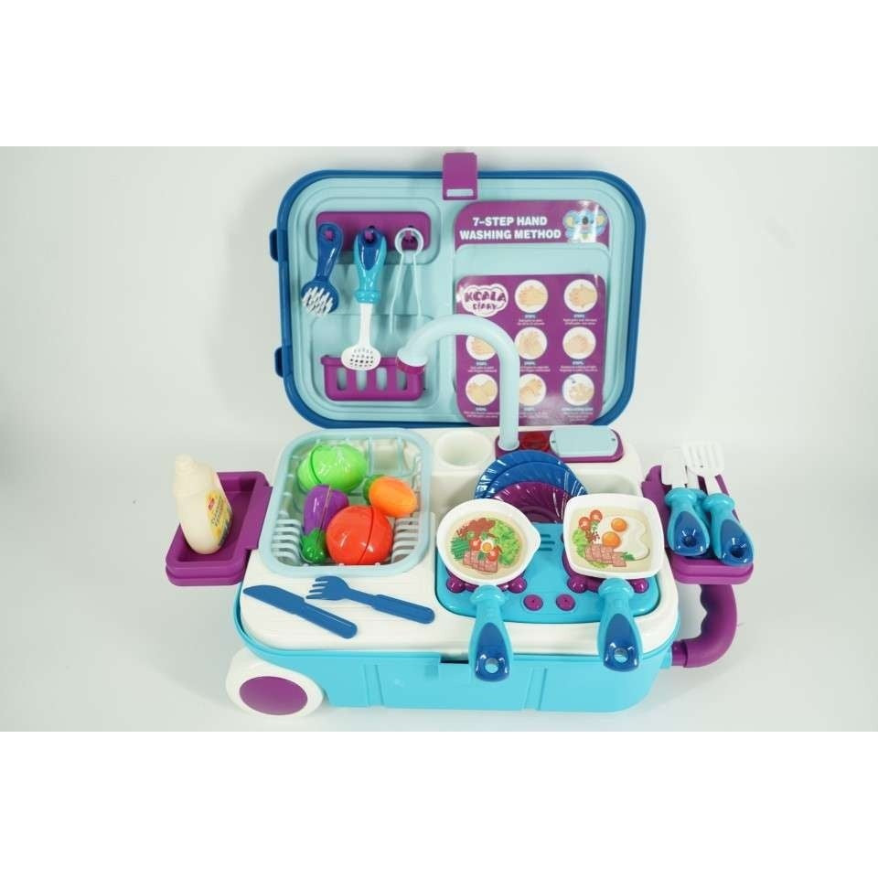 2 in 1, Valiza si mini bucatarie cu ustensile, 3ani+