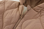 Combinezon de Iarna, Flippy, pentru Bebelusi, din Bumbac, cu Urechi, Mansete Elastice, Unisex, 66 cm, Maro