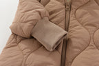Combinezon de Iarna, Flippy, pentru Bebelusi, din Bumbac, cu Urechi, Mansete Elastice, Unisex, 66 cm, Maro