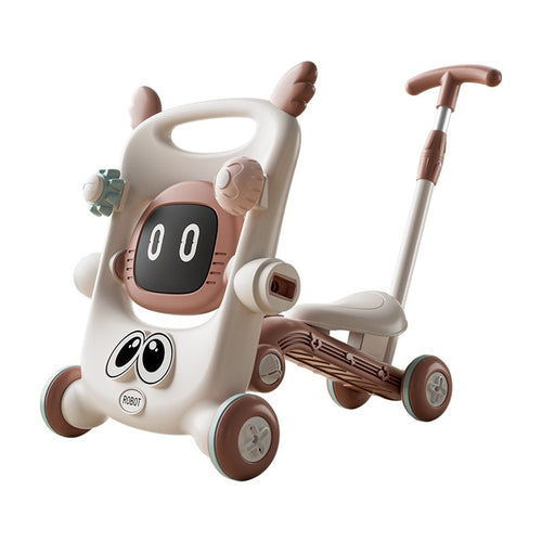 Antemergator pentru Copii 8 in 1, Multifunctional, 9-12 Luni, Maro