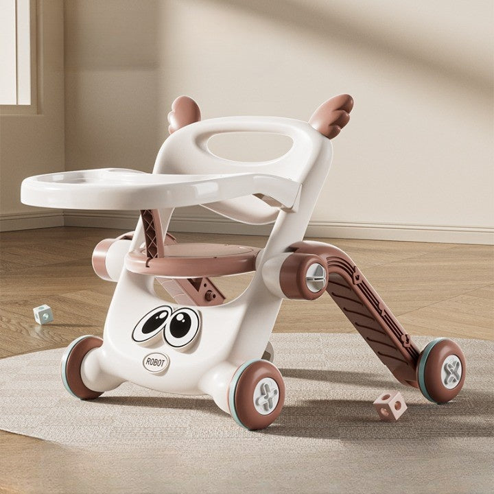 Antemergator pentru Copii 8 in 1, Multifunctional, 9-12 Luni, Maro