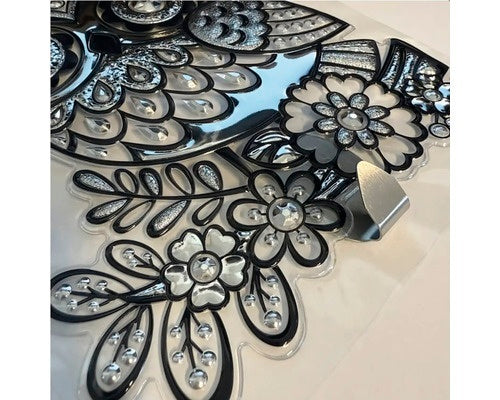 Autocolant cu carlig Bufnita 14,5x16 cm 1 buc