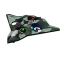 Avion de Lupta cu Telecomanda, Tip Drona, din EVA (Spuma), incarcare USB, 2.4 GHz, Rotire 360°, Zbor pana la 100 m, Model Army, Verde