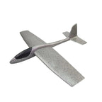 Avion Zburator, Tip Planor, 83 cm Lungime, +3 Ani, din Polistiren, Aruncare 10 - 30 m, Gri