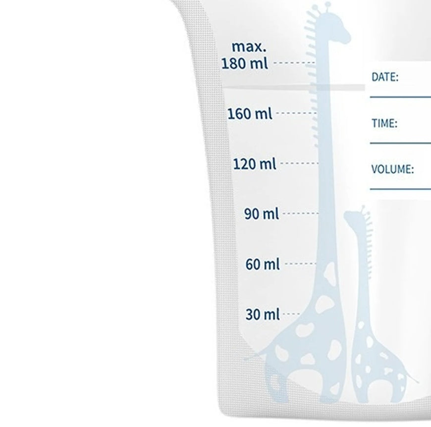 Babyono, pungi pentru stocarea laptelui matern, 180 ml, 30 buc.