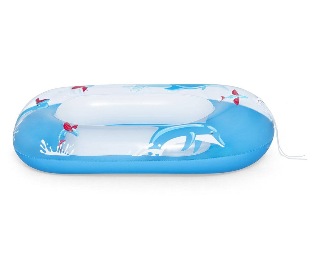 Barca gonflabila BESTWAY, 3-6 ani, 102x69 cm, capacitate maxima 45 kg, delfin