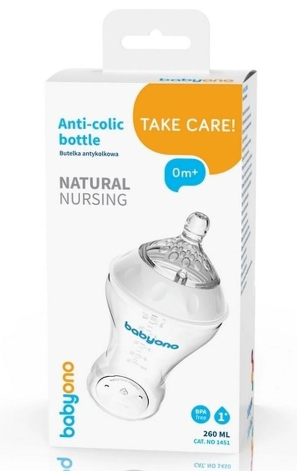 Biberon anti-colici Babyono Natural Nursing 260ml