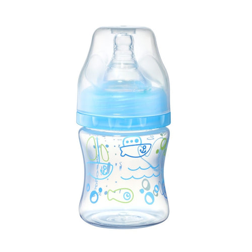 Biberon din plastic cu gat larg, 120 ml, Babyono