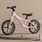 Bicicleta pentru Copii, Fara Pedale, Pentru 2-6 Ani, 2 Roti Silentioase, Sa Reglabila 43 - 58 cm, din Plastic si Fibra de Sticla, 88 x 56 x 43 cm, Roz