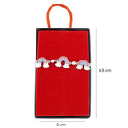Bratara pentru Dama Copii, Jolie, Argint 925, Model Curcubeu Multicolor, cu Email si Zirconiu, Argintiu