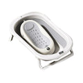 Cada de Baie Pliabila, cu Suport, Indicator de Temperatura, 0-8 Ani, din PP+TPR, 45 l Capacitate, 80 x 50 x 23 cm, Gri