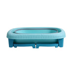 Cada Pliabila pentru Baie, din PP+TPE, pentru Copii 0-6 Ani, cu Picioare, Suport de Sezut, Scurgere Etans, 48.5x25x72 cm, Albastru