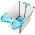 Cada Pliabila pentru Baie, din PP+TPE, pentru Copii +6 Luni, Model Ursulet, Scaun de Interior, Detasabil, 82 x 50 x 54 cm, Albastru
