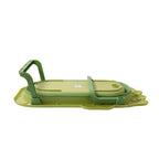 Cada Pliabila pentru Baie, din PP+TPR, pentru Copii 0-6 Ani, Model Crocodil, Dop de Scurgere, 80x54x21 cm, Verde