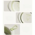 Cada Pliabila pentru Baie pentru Copii, Cadita pentru Bebelusi, Model Romb cu Balon, Verde, 31.5x31.5x3.5 cm, 3L