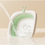 Cada Pliabila pentru Baie pentru Copii, Cadita pentru Bebelusi, Model Patrat pentru Picioare, Verde, 32x27.5x3.7 cm, 4 L
