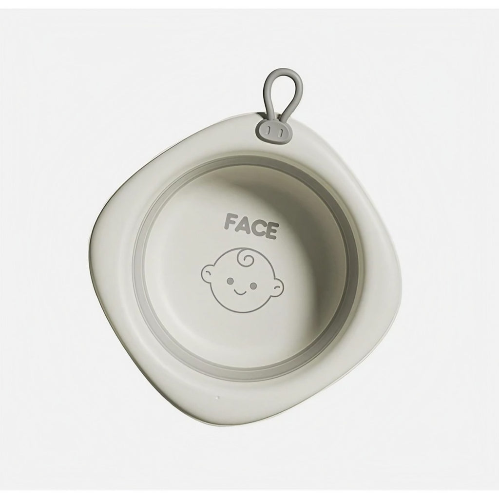 Cada Pliabila pentru Baie pentru Copii, Cadita pentru Bebelusi, Model Romb pentru Fata, Gri, 31.5x31.5x3.5 cm, 3L