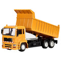 Camion Basculanta Jucarie pentru Copii, Jucarie Camion Basculanta cu Telecomanda, Jucarie de Constructie, Acumulator cu Incarcare USB, 28 x 13 x 9 cm, Galben