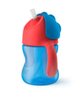 Cana cu pai flexibil Philips Avent, +9 luni, albastra, 200 ml