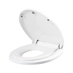 Capac de Toaleta cu Reductie 2 in 1, pentru Copii si Adulti, Coborare Lenta si Silentioasa, Instalare Usoara, din PP5 , in Forma de O, Alb