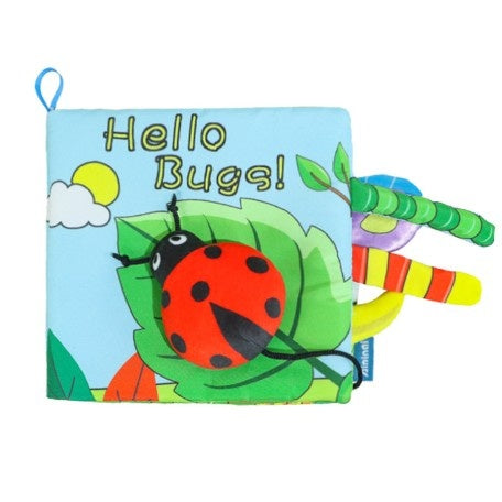 Carte Senzoriala pentru Bebelusi, 15x16x4 cm, cu Animalute, 3D, Cu Sunete si Fosnete, 0-3 Ani, Model Buburuza, Multicolor