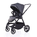 Carucior 4BABY Foster, amortizare, pliabil, negru