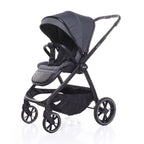 Carucior 4BABY Foster, amortizare, pliabil, negru