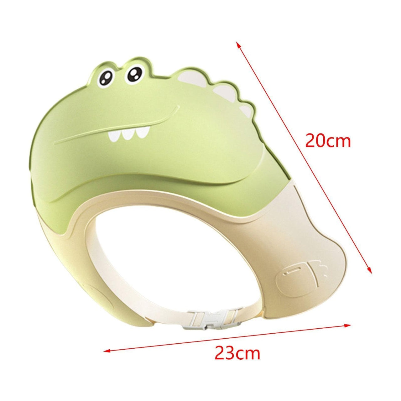Casca de Dus, 0-12 Ani, Ajustabila, Model Crocodil, Verde