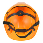 Casca Protectie cu Lanterna de Jucarie pentru Copii, Material Plastic, Interactiv, Distractiv, 29.5x19.5x6.5 cm, Portocaliu