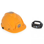 Casca Protectie cu Lanterna de Jucarie pentru Copii, Material Plastic, Interactiv, Distractiv, 29.5x19.5x6.5 cm, Portocaliu