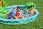 Centru de joaca gonflabil BESTWAY, 2 ani+, 224 x 181 x 72 cm, 210L, tematica crocodil