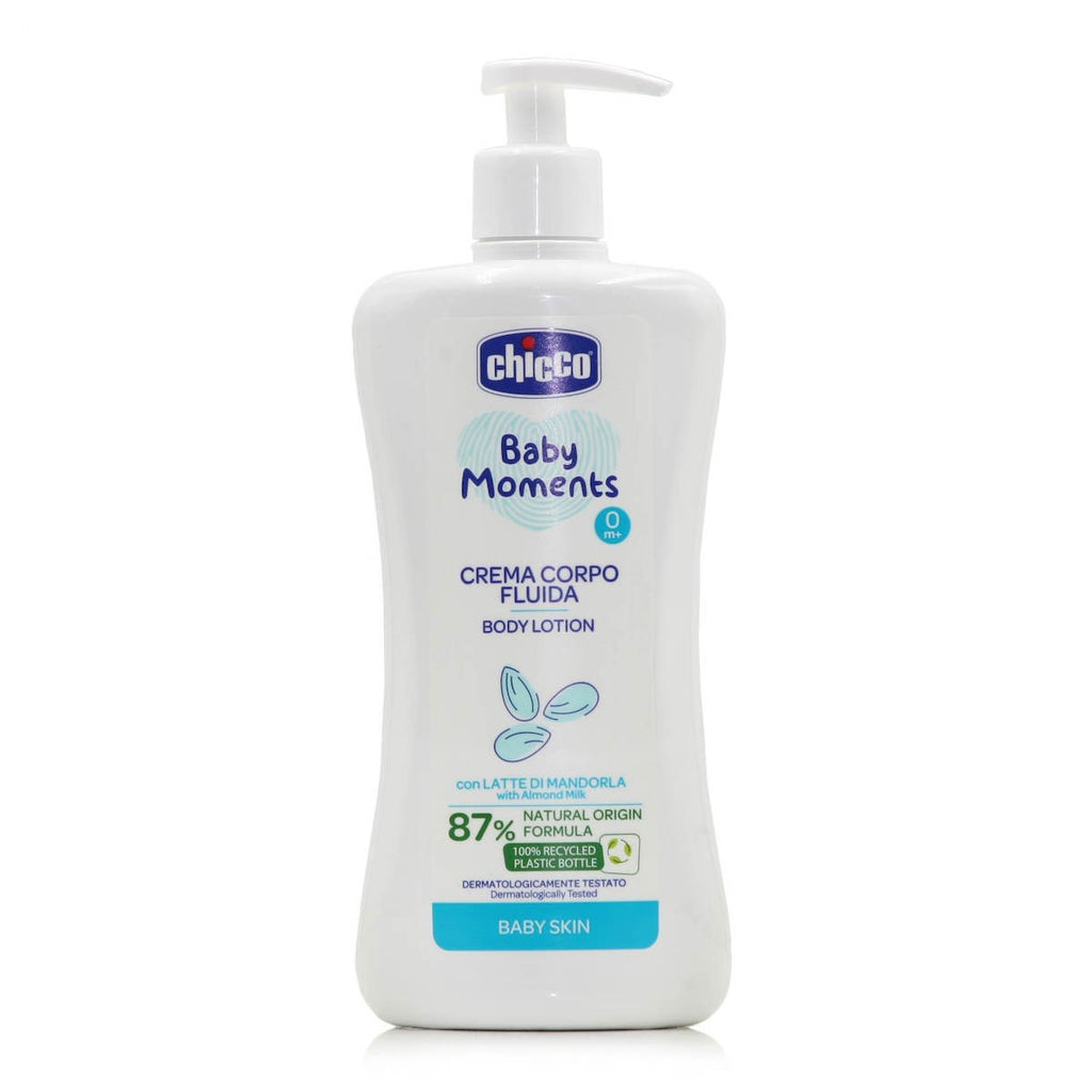 Chicco Lapte de corp cu dozator Baby Moments, 500 ml, (0+ luni)