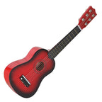 Chitara pentru Copii, din Lemn si Plastic, pentru Incepatori, 53.4 x 17.5 x 5.8 cm, Rosu Lucios