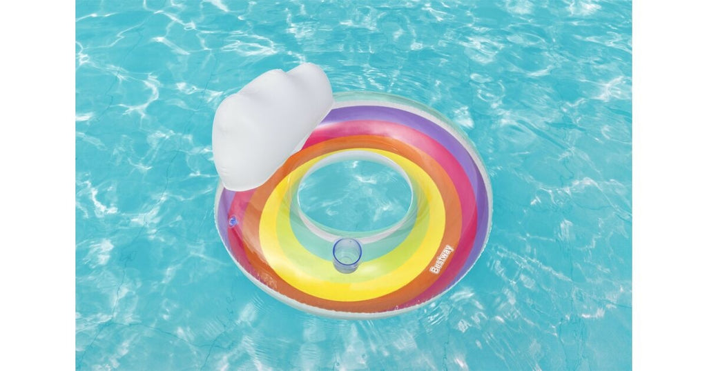 Colac de inot gonflabil, 107 cm, Curcubeu, Bestway, pentru adulti