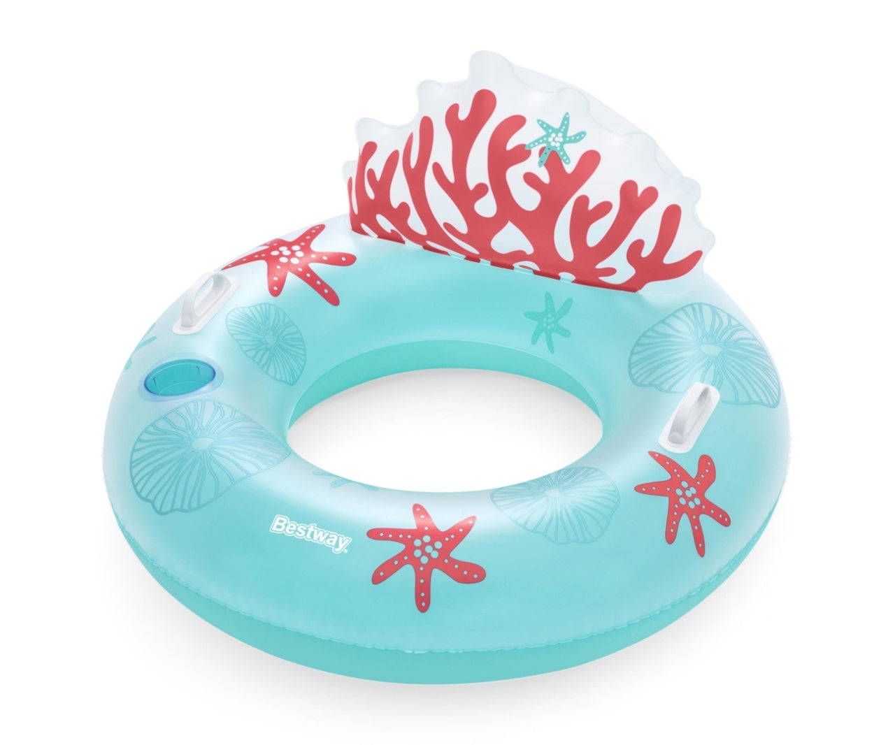 Colac de inot gonflabil, Coral Bliss, 113 x 107 cm, Bestway, adulti