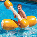 Colac de inot gonflabil sub forma de pluta + vasla gonflabila , Joc pentru piscina