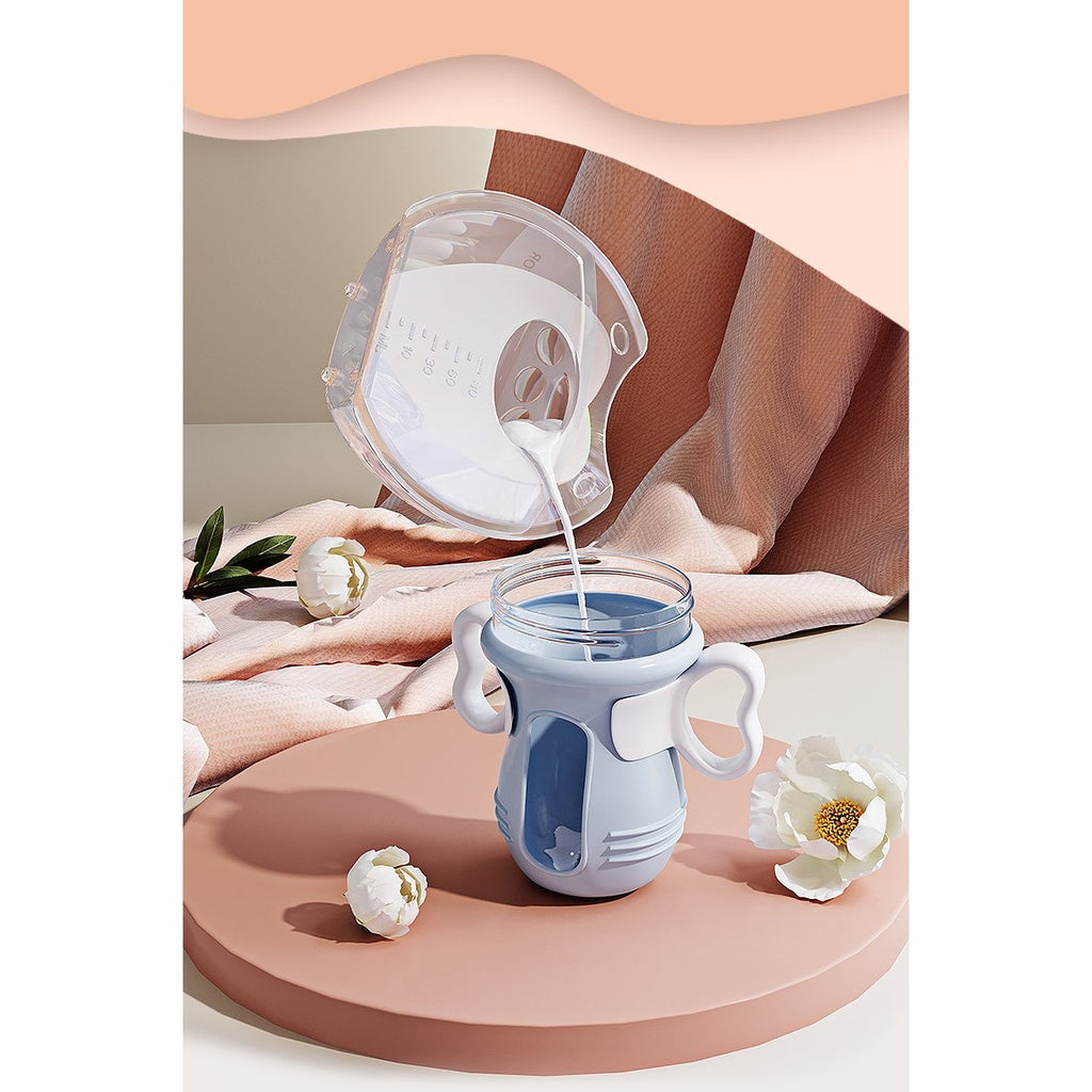 Colector de Lapte Matern, din Silicon Safety, Anti-debordare, 80 ml, Transparent