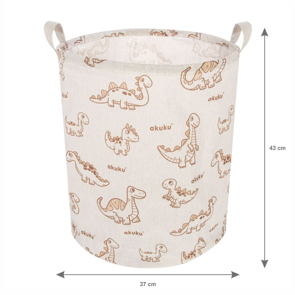 Cos pliabil textil Akuku Dino pentru jucarii/haine
