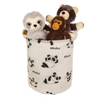 Cos pliabil textil Akuku Panda pentru jucarii/haine