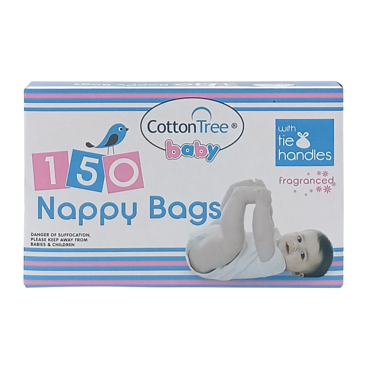Cotton Tree Pungi Parfumate pentru Scutece 150 buc