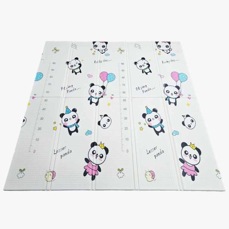 Covoras de Joaca pentru Copii Termic cu 2 Fete, Model Ursuleti si Delfini, cu Spuma, Impermeabil, Antiderapant, 200cm x 180cm x 1cm
