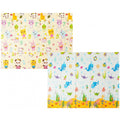 Covoras pentru Copii, cu 2 Fete, Model Animale Marine/Exotice, din XPE+PE, Impermeabil, Antiderapant, Protectie Termica, +3 Luni, Pliabil, 150 x 200 x 1.5 cm, Multicolor