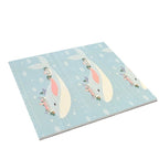Covoras pentru Copii, cu 2 Fete, Model Balene/Iepurasi, din XPE+PE, Impermeabil, Antiderapant, Protectie Termica, +3 Luni, Pliabil, 180 x 200 x 1.5 cm, Multicolor