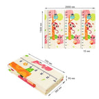 Covoras pentru Copii, cu 2 Fete, Model Maimute/Indieni, din XPE+PE, Impermeabil, Antiderapant, Protectie Termica, +3 Luni, Pliabil, 150 x 200 x 1 cm, Multicolor