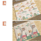 Covoras pentru Copii, cu 2 Fete, Model Ursulet/Catelusi, din XPE+PE, Impermeabil, Antiderapant, Protectie Termica, +3 Luni, Pliabil, 150 x 200 x 1.5 cm, Multicolor