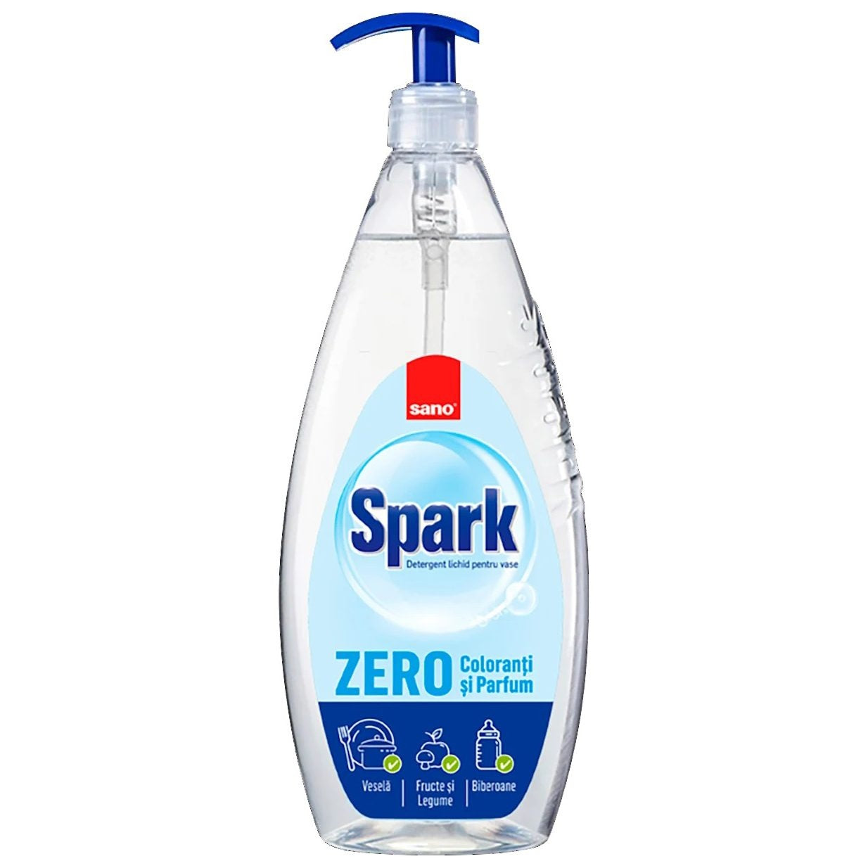 Detergent pentru Vase, SANO, Spark Zero, 1 L