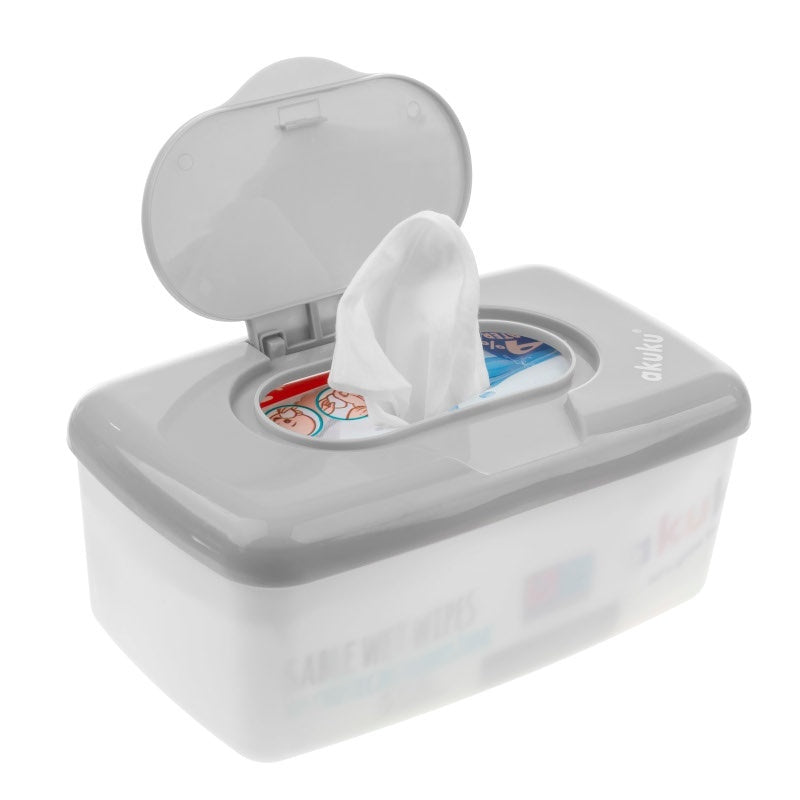 Dispenser servetele umede Akuku alb/gri