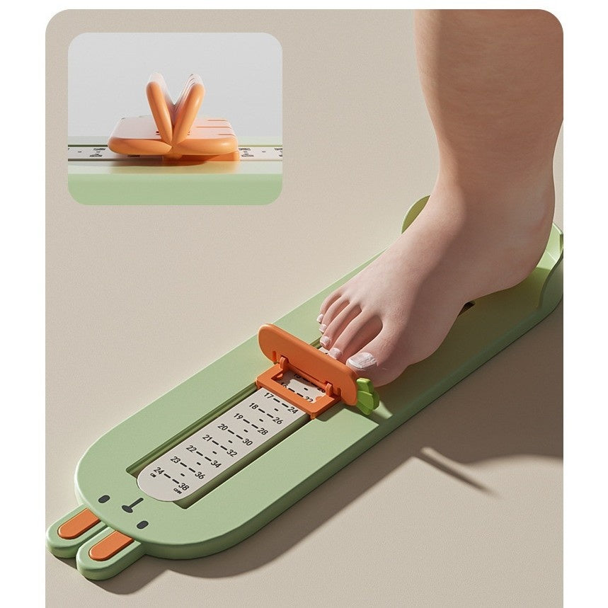 Dispozitiv de Masurat Talpa Piciorului pentru Bebelusi, 6-24, Model Iepuras, Verde