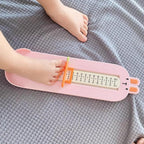 Dispozitiv de Masurat Talpa Piciorului pentru Bebelusi, 6-24, Model Iepuras, Roz